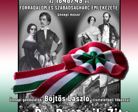 Megemlékezés az1848/49-es forradalom és szabadságharcról